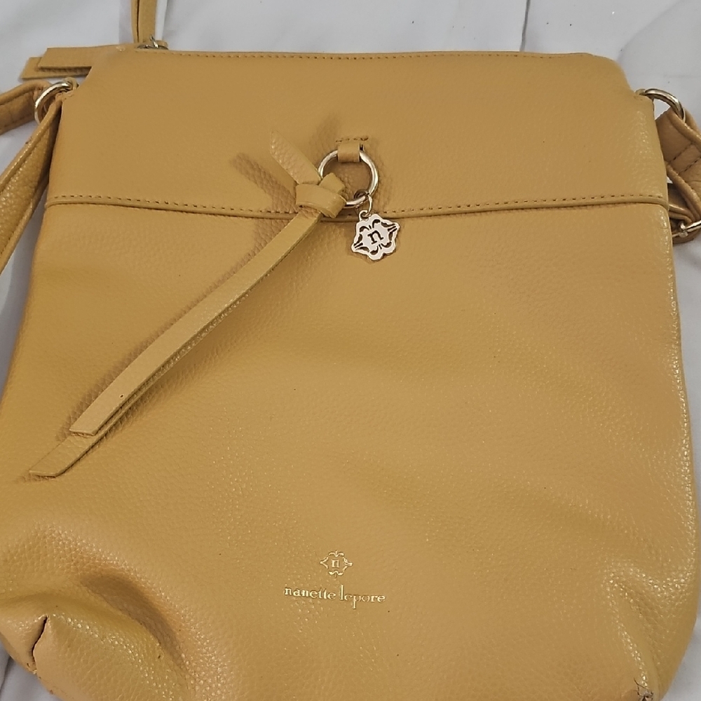 Nanette Lepore Tan Crossbody Bag with Minimalist Design